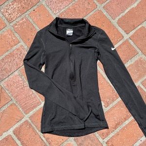 NIKE Dri-Fit black long sleeve quarter zip